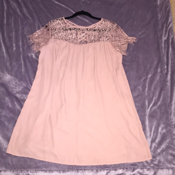 New Look Dresses & Skirts - Mauve Pink Lace Dress